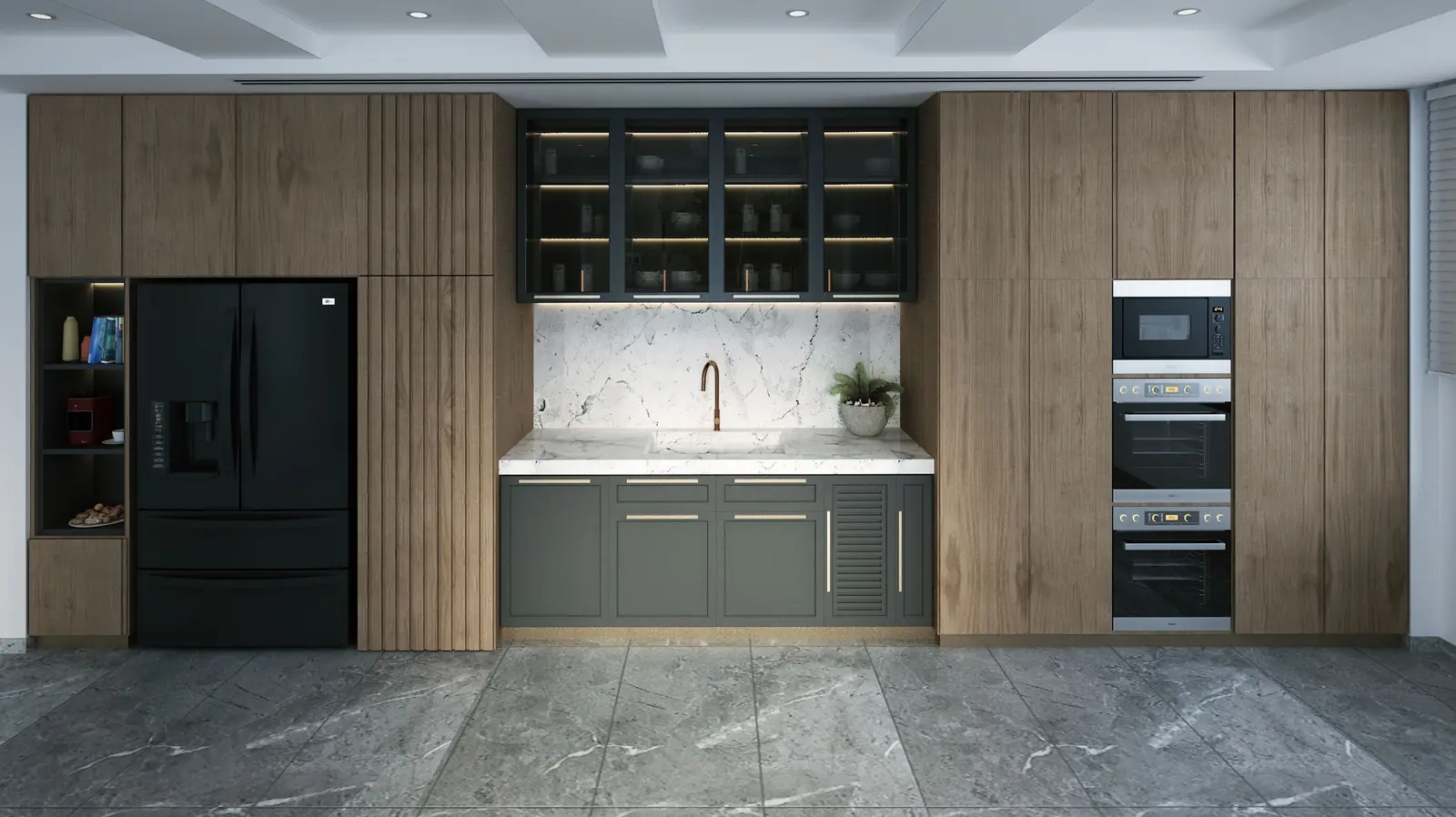 Contemporary Kitchen Suite — kitchen remodeler Miami project by CHIQ HOME DESIGN, 2025
